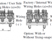 P02-3    3-pole with 1-Side Press-Button