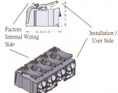 P02-4    4-pole with 1-Side Press-Button