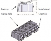 P02-5  5-pole with 1-Side Press-Button