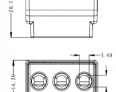 P01 - X3 Pushwire Junction Connector