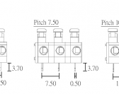 Screwless pitch 3.81 - 5 - 7.5 - 10 mm (for single conductor)