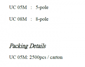 UCM - 5P/8P Pushwire Junction Connector Easy-Wiring of ALL Conductors Flexible/Fine-Stranded/Solid/Rigid