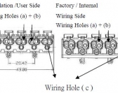 P02-5  5-pole with 1-Side Press-Button