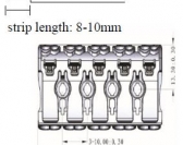 P02-5  5-pole with 1-Side Press-Button