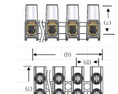 T04-MS & T06-MMS  -  Raised-Base Terminals for factory wiring 